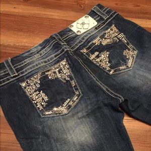 Miss Me Jeans Mid Rise Easy Straight 30 33